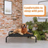 Pet Bed Mesh Elevated Dog Bed, Breathable Indoor Pet Hammock, Detachable Dog Bed for Puppy Sleeping