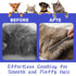 Ocapind 7 Pack Set Dog Cat Grooming Combs Remover Dematting Brush Tool Flea Lice Comb Stainless Steel With Rounded