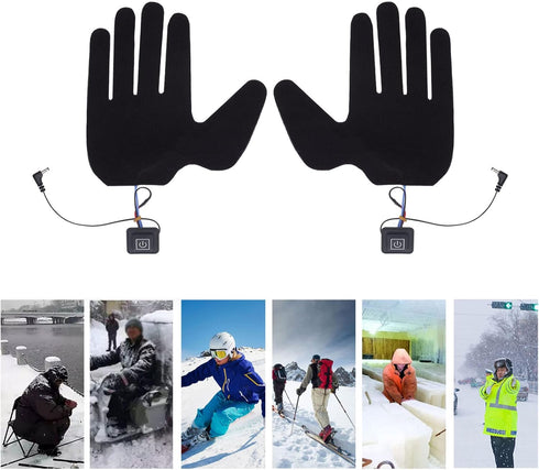 Heated Glove Liner, Electric Glove Pad with 3 Adjustable Gears for Skiing and Cycling