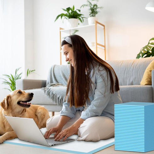 Extra Large Puppy Pee Pads for Dogs 32"x36" 60 Count, Leak-Proof & Super Absorbent Disposable Potty Pads