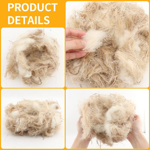 40g Building Mat Pigeon Natural Mixing Bird Nesting Material, Cushion Cage Liner for Nest Building and Hideouts