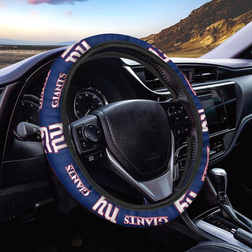 fit Giants Steering Wheel Cover for Car Gifts, Universal Fit 14-15 Inch for Most Cars, Giants Car Accessories