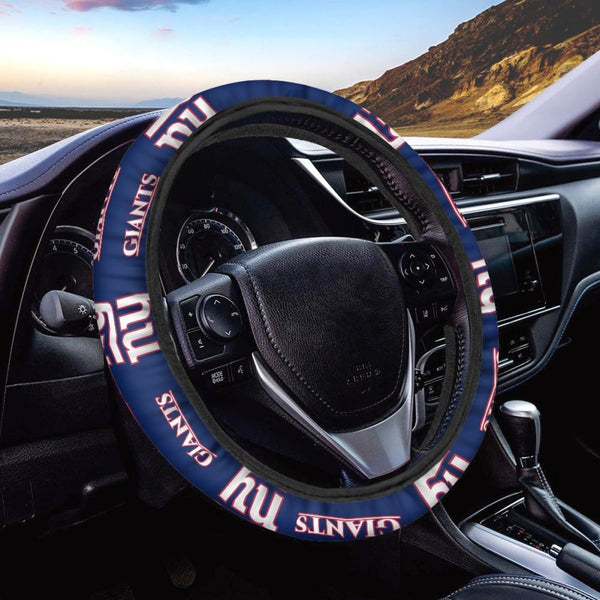 fit Giants Steering Wheel Cover for Car Gifts, Universal Fit 14-15 Inch for Most Cars, Giants Car Accessories