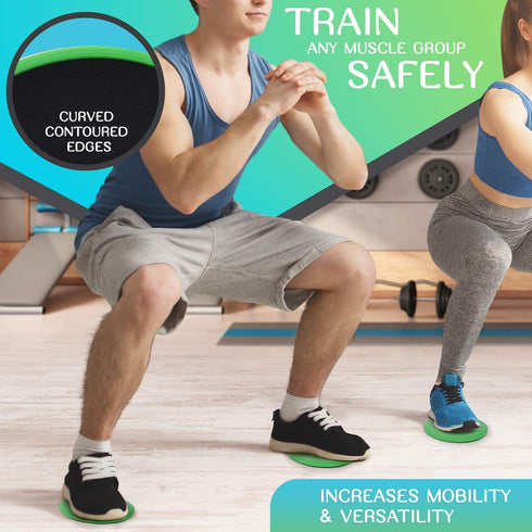 Serenily Sliders for Working Out - Core Exercise Sliders, 2 Dual Sided Discs with Carry Bag
