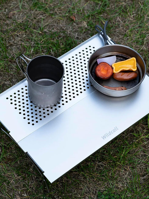Backpacking WildCall Mini Solo Folding Table Ultralight Compact with Carry Bag for Camping Hiking Beach