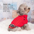 KYEESE Dog Sweater - Soft Pullover for Small Dogs Girl, Warm Turtleneck Sweater with Gingham Patchwork for Fall Winter