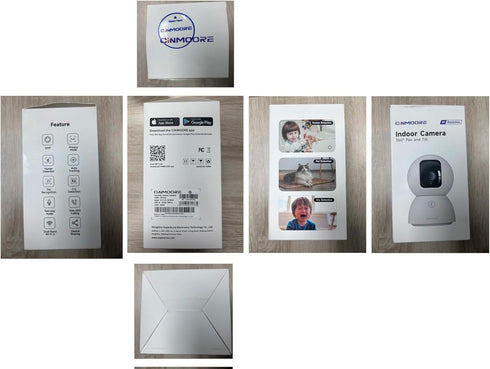 CINMOORE 2 Pack 5G 3K 5MP 2-Way 2.4G/5G Pet Camera Indoor with Phone App, Cat Dog Camera with Speaker, Cameras for Home
