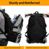 Nerlion 40L Lightweight Hiking Backpack, Waterproof Travel Daypack for Men Women, Outdoor Camping (Light Gray)