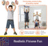 Set Set Set (Set 2 Special Supplies Kids Wooden Workout Play Weights - Adjustable Dumbbells for Home Gym Equipment