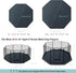 Octagon-XXL-28'*70'(Wide*Diameter)) Dog Playpen Mat, Washable Pee Pad for Octagon Puppy Whelping Pading Leakproof Potty