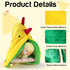 QBLEEV Winter Warm Bird Hammock Tent - Small Birds Soft Plush Sleeping Bed Hideaway Cave for Parakeets, Cockatiels,