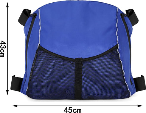 Portable Kayak Seat Back Storage Bag, 600D Oxford Waterproof Organizer with Adjustable Adhesive Straps and Mesh Pouch