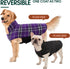 Kuoser Waterproof Dog Coat, Adjustable XL Jacket for Extra Large Dogs, Reversible Cozy Winter Apparel, Purple