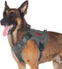 Tactical Dog Training Vest No Pull Harness - Adjustable Dog Hiking Working Vest for Dogs (Grey, Medium)
