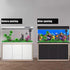 Lainrrew HD Aquarium Background Poster, Dual-Sided Water Plants & Fish Tank Landscape, 16"x40", Easy to Install