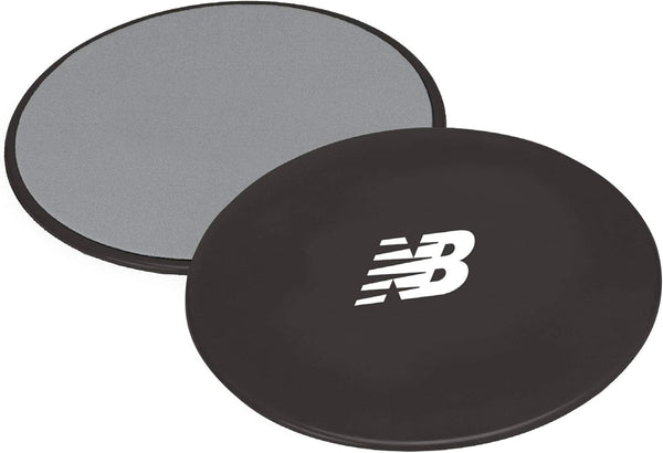 New Balance Sliding Core Discs Workout Sliders, Dual-Sided Pads for Home Ab Exercise Equipment
