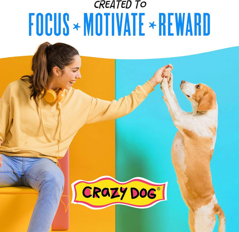 Crazy Dog Mini Train-Me! Training Treats, 10 oz. Bag, Beef Flavor, 500 Treats per Bag