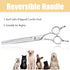 JASON 7" Dog Grooming Scissors, Reversible Pet Trimming Shears with Cutting, Thinning, Blending Features