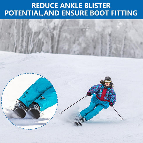 RunNico Ski Ankle Donut Boot Pads, Self-Adhesive Foam Padding, Snowboard Boots Pads