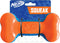 Nerf Dog 7in TPR EXO Squeak Bone - Blue/Orange Color