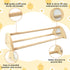 Yasdyri Chicken Perch with Mirror Roosting Bar for Baby Chicks Chick Jungle Gym Roosting Bar Strong Wooden Baby Chick