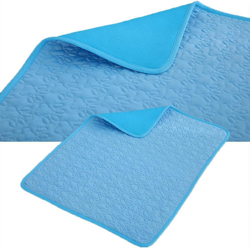 Dog Cooling Mat, Soft Machine Washable Silk Bed Cooling Pad for Dogs and Cats, Comfortable Summer Pet Supplies