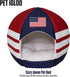 Maccabi Art US Country Dog Bed, Sports Themed Pet Bed, Fits Small Dogs, Puppies, Cats, Non-Slip Igloo Design, 16 x 18 x