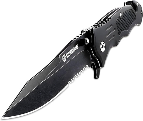 Steinbrucke Tactical Pocket Knife, Folding Stainless Steel 8Cr13Mov 3.4'' Blade with Reversible Clip