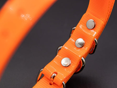 27 ½” X ¾” Replacement Dog Collar Strap Band with Double Buckle Loop for Pet Training and Fences