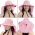 SUN CUBE Wide Brim Sun Hat with Neck Flap, UPF50+ Fishing Hiking Safari Hat for Men Women