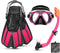 Snorkeling Gear for Kids, 4 in 1 Child Mask Fins Snorkel Set
