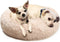 Small Dog Bed, Calming Anti-Anxiety Bed for Small Medium Large Dogs, Machine Washable, Beige