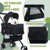 NChanmar 3-in-1 Dog Stroller Cat Stroller Pet stoller Folding Dog Stroller for Small Medium Dogs Cats with Detachable