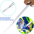 Aquarium Aquascape Tools Kit, 15 Inch Stainless Steel Aquatic Plants Tools for Fish Tank Cleaning