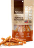 Afreschi Turkey Tendon for Dogs: All Natural Human Grade Dog Treat, Hypoallergenic, Wrapped Rice Stick