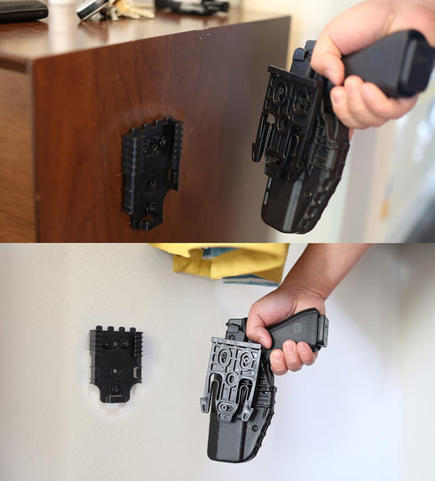 QLS Quick Locking System Kit, Platform Attachment for Duty Holster with Locking Fork and Receiver Plate