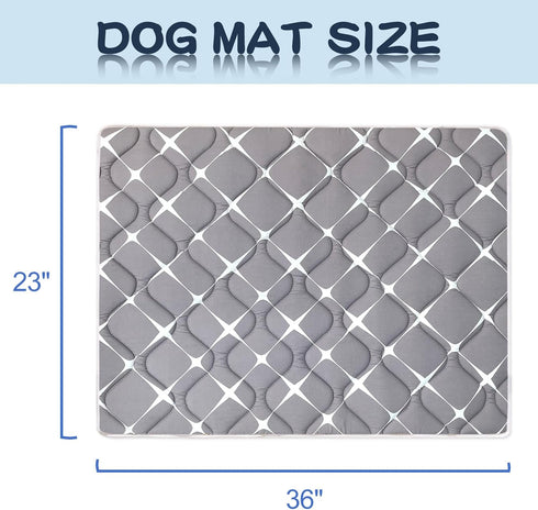 Dog Crate Mat, Ultra Soft Dog Bed Mat with Anti-Slip Bottom, Washable Kennel Pad for Large Medium Small Dogs