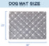 Dog Crate Mat, Ultra Soft Dog Bed Mat with Anti-Slip Bottom, Washable Kennel Pad for Large Medium Small Dogs