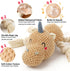 Large Dog Toys, Cute Squeaky Stuffed Animal Plush Toy for Puppies, Durable Chew Toy for All Breeds (Brown)