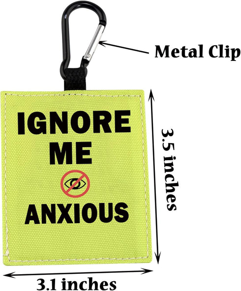 In Training Ignore/Ignore Me Anxious Alert Hanging Patch - Caution Stop Dog Alert Hanging Patches