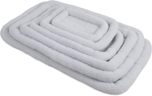 Precision Pet SnooZZy Sheepskin Bolster Crate Mat for 30-32' Crates, White