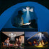 Portable Camping Fan with LED Lantern, Rechargeable Ceiling Fan with Remote Control for Tent and RV