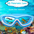 Vvinca Kids Swim Goggles for Ages 3-12, 2024 Upgraded Design with Ear & Nose Plug, Wide View