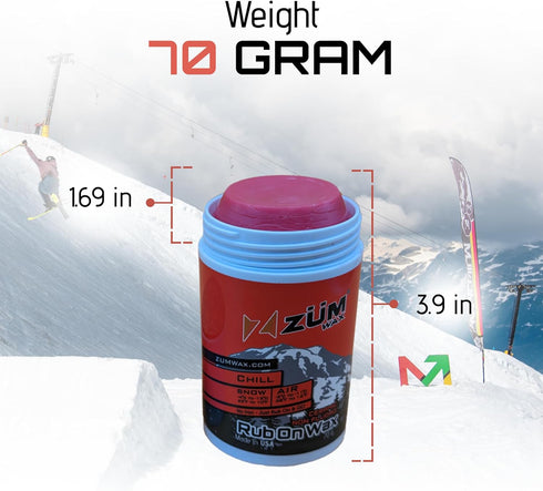 ZUMWax Ski Snowboard Ceramic Non Fluoro RUB ON Racing Wax