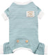 KYEESE Dog Pajamas Striped Pet Jumpsuit - Soft Lightweight Onesie 4 Legs PJS Stretchable Comfortable Sleepwear for