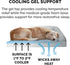Furhaven Cooling Gel Dog Bed for Medium/Small Dogs, Removable Bolsters & Washable Cover, Plush L Shaped Chaise - Gray
