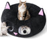 Baseola Cat Tunnel Bed for Indoor Cats, Peekaboo Cat Cave with Washable