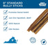Best Bully Sticks 6 Inch Bully Sticks, 8 oz (Pack of 1) - Natural Grass-Fed, Grain and Rawhide Free for Medium or Large