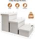 Dog Stairs, Dog Steps for High Beds 17.1" H, Folding Pet Stairs for Small Medium or Large Dogs with Storage for Bed and