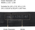RUTU 24 inch Bike Tube 24x2.125/2.40 AV32mm Schrader Valve, Compatible with 24x2.10 24x2.125 24x2.20 24x2.30 24x2.40, 2